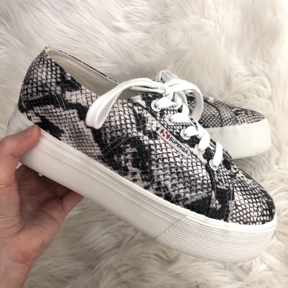Superga 2750 Snakeskin Platform Sneakers - Picture 3 of 4